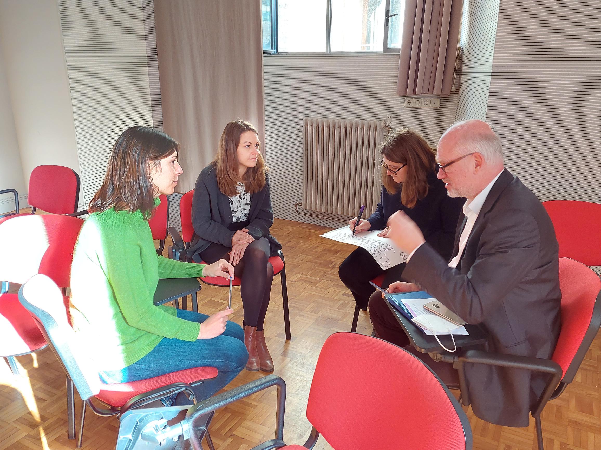 Gruppearbejde ved partnermødet i Girona (Foto: Sari Pohjola)