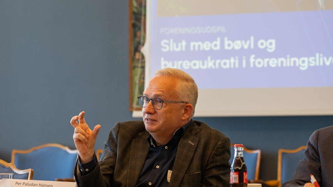 DFS’ formand, Per Paludan Hansen, fremførte DFS’ forslag til et styrket foreningsliv på et dialogmøde med Venstre.
